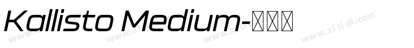 Kallisto Medium字体转换